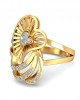 Urith heart ring in gold with diamonds