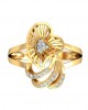 Urith heart ring in gold with diamonds