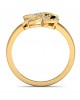 Urith heart ring in gold with diamonds