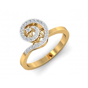 Astra Diamond Ring in 14k hallmarked Gold