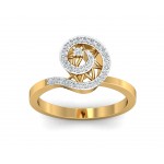Astra Diamond Ring in 14k hallmarked Gold