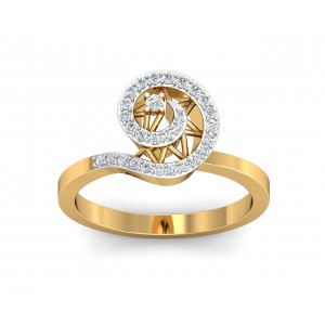 Astra Diamond Ring in 14k hallmarked Gold