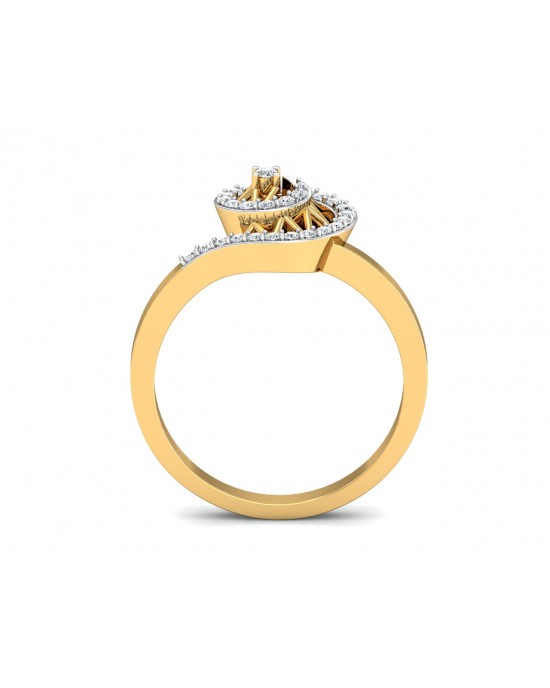 Astra Diamond Ring in 14k hallmarked Gold