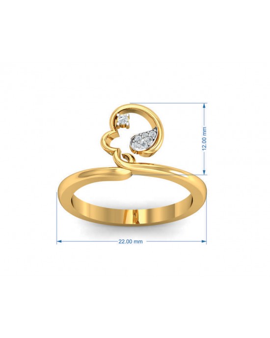 Reya Diamond Ring In gold