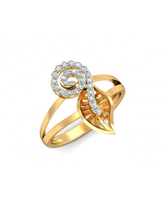 Sama Designer Diamond Ring in hallmarked gold