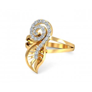 Sama Designer Diamond Ring in hallmarked gold