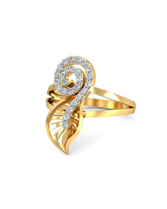 Sama Designer Diamond Ring in hallmarked gold