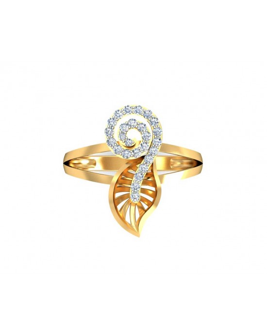 Sama Designer Diamond Ring in hallmarked gold