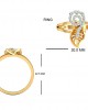 Sama Designer Diamond Ring in hallmarked gold