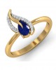 Sary Blue sapphire & diamond Ring in gold