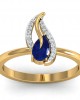 Sary Blue sapphire & diamond Ring in gold