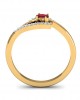 Tory Ruby & Diamond ring in Gold