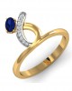 Rami Blue Sapphire & Diamond Ring in Gold