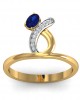 Rami Blue Sapphire & Diamond Ring in Gold