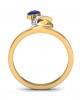 Rami Blue Sapphire & Diamond Ring in Gold