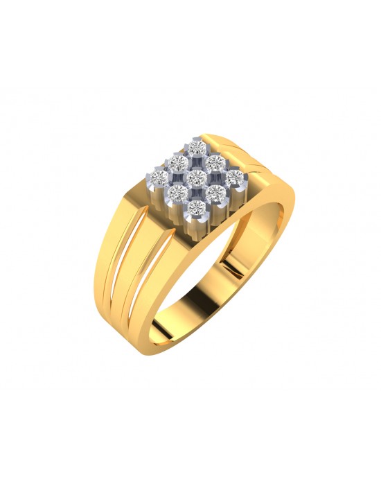 24k Gold Diamond Ring