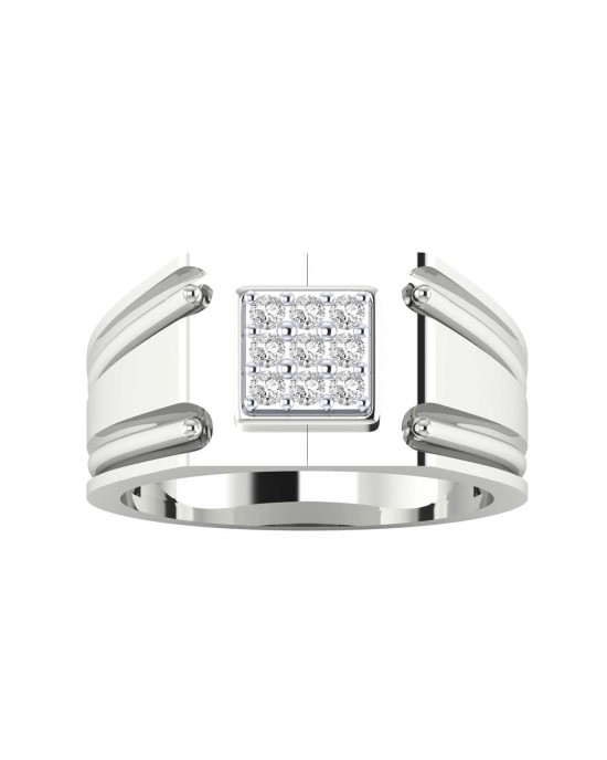 Saul 18k hallmarked diamond ring