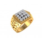 Mike Gents Diamond Ring in Gold