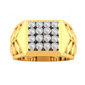 Mike Gents Diamond Ring in Gold