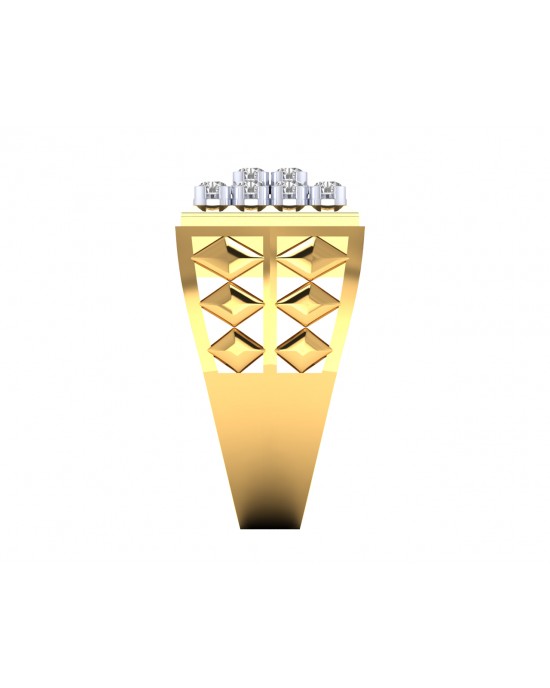 Mike Gents Diamond Ring in Gold