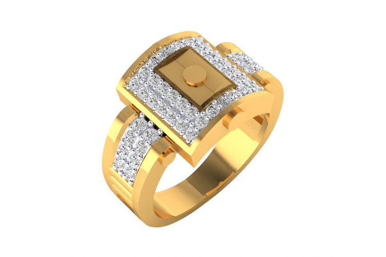 Online Jewellery Shopping - Diamond Ring in Gold at Jewelslane