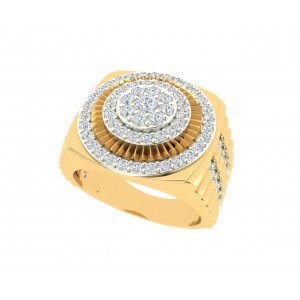 Paton Mens Diamond Ring in hallmarked 18k Gold with Diamonds