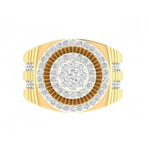 Paton Mens Diamond Ring in hallmarked 18k Gold with Diamonds