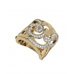 Seamless Swirl Diamond Band