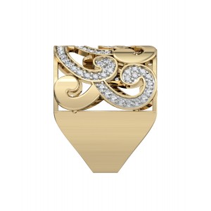 Seamless Swirl Diamond Band