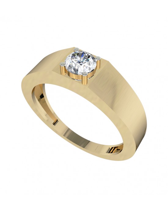 Solitaire Diamond Men's Engagement Ring