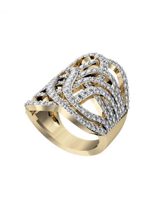 Sophisticated Diamond Cocktail Ring