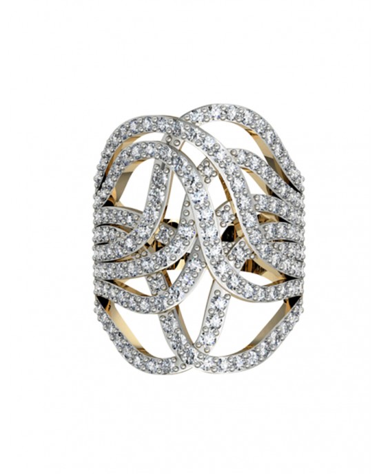 Sophisticated Diamond Cocktail Ring