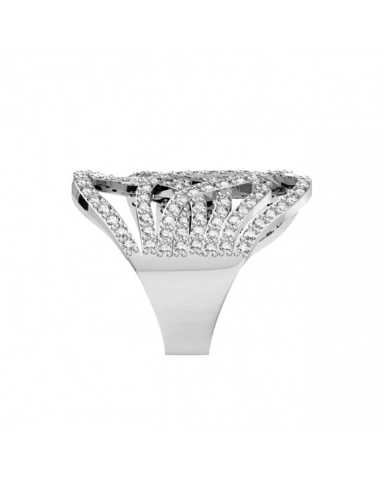 Sophisticated Diamond Cocktail Ring