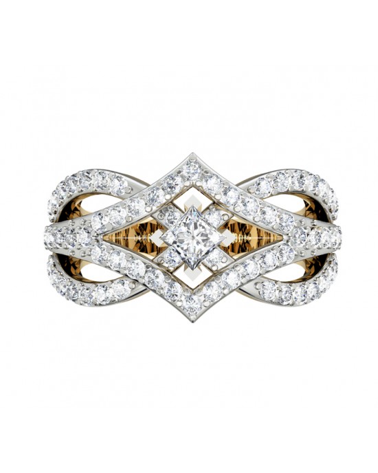 Sophisticated Princess Solitaire Ring