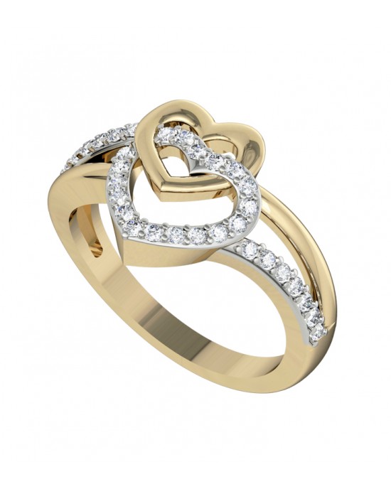 Sparkling Hearts Ring