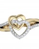 Sparkling Hearts Ring