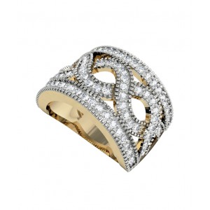 Stylish wide diamond Band