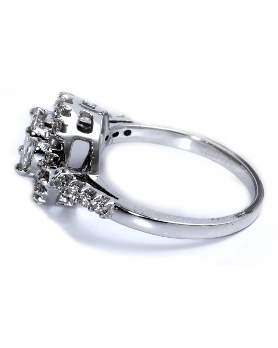 Diamond Solitaire look Ring