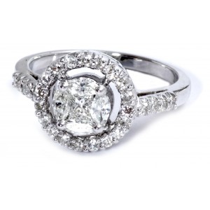 Diamond Solitaire look Ring