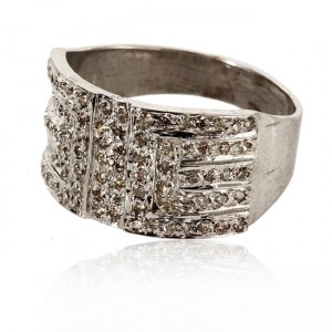 Diamond Band in silver