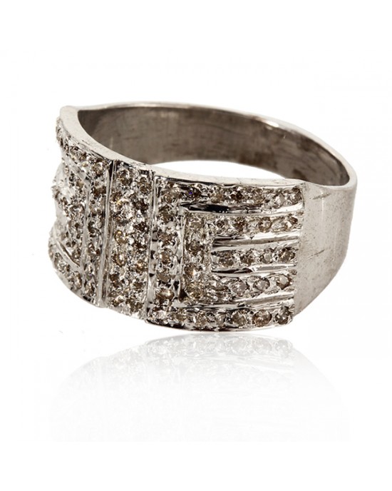 Diamond Band in silver