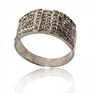 Diamond Band in silver