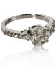 Diamond Solitaire Look Ring in Gold 