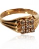 Gold Gents Ring With Diamonds