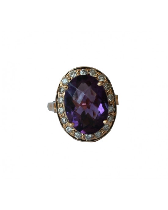 Amethyst Gold Ring