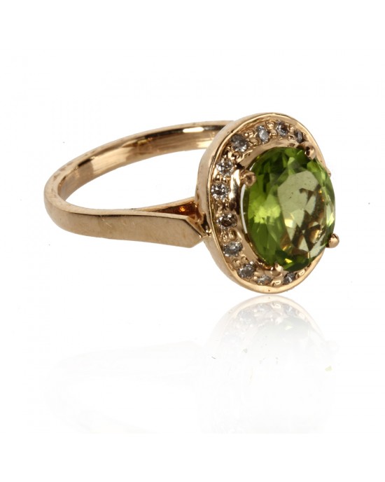 Peridot Ring in Gold