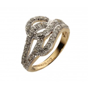 Diamond Fancy Gold Ring