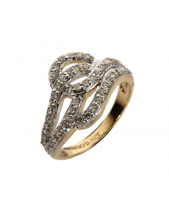 Diamond Fancy Gold Ring