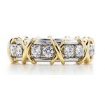 Two Tone Diamond Ring 