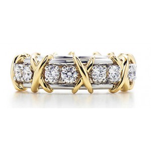 Two Tone Diamond Ring 